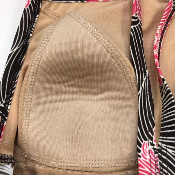 L.L. Bean Floral Hawaiian Swimsuit One Piece Sz 6 Slimming Sunblock UPF 50+ Pink - Picture 4 of 8